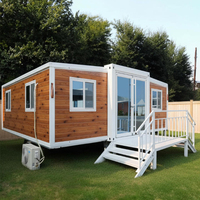 Casa Container Prefabbricata Pieghevole 20ft 40ft, Ufficio Mobile Modulare in Pannelli Sandwich d'Acciaio, Edificio Prefabbricato per Dormitorio e Campo