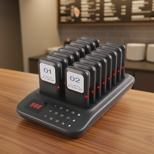 Système d'appel sans fil pour restaurants, lot de 20 pagers, idéal pour les food trucks, les clubs et les cafés - Product Image 1