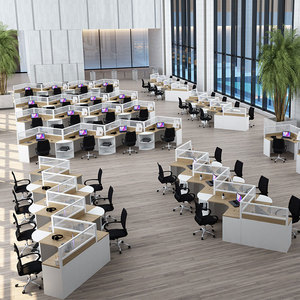 Yeni tasarım Modern ofis masası masası çekmece/sandalye W şeklinde ofis masası - Product Image 2