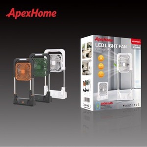 Ventilateur de bureau portable ApexHome avec éclairage LED, batterie 8000 mAh, affichage numérique, pour usage intérieur - Product Image 1
