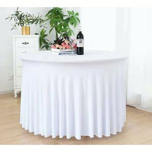 Custom White <b>Table</b> <b>Cloth</b> <b>Round</b> <b>Table</b> Clothes for Wedding - Product Image 6