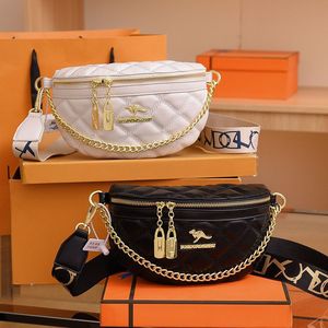 Diamond Pattern Embroidered <b>Chest</b> Bag Women <b>Small</b> Crossbody Zipper Anti Theft Fashion Waist Bag Everyday Outfits Summer 2023 - Product Image 2