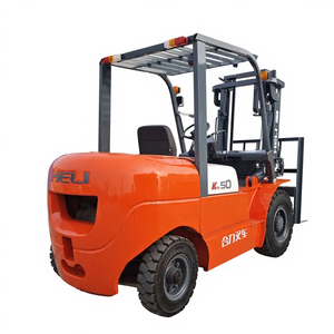 Chariot élévateur diesel HELI Heli FD50 d'occasion de 5 tonnes avec déplaceur latéral hydraulique, pneus pleins, traction avant, commande assise - Prêt à être expédié - Product Image 1