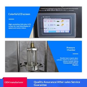 Appareil de test triaxial à contrainte-contrainture de haute précision, testeur de pénétration par cisaillement, équipement de test des sols - Product Image 3