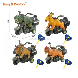 Yeni öğe oyuncaklar çocuk sevimli çekim hayvanlar için pil olmadan çalışan hayvan dinozor motosiklet mancınık çocuklar