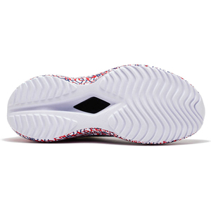 Zapatillas deportivas transpirables con parte superior de tejido, entresuela estampada colorida, amortiguación de impactos y cordones, para carreras en carretera. - Product Image 4