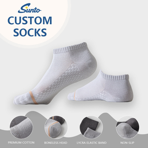 Biểu Tượng Tùy Chỉnh Crew Mắt Cá Chân Vớ Thể Thao Cotton Thoáng Khí Chống Trượt Cho Nam Giới Phụ Nữ Tùy Chỉnh Vớ Thể Thao - Product Image 1