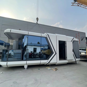 Mini villa mobile de style <span class=keywords><strong>roman</strong></span>, structure en acier préfabriquée, capsule de sommeil, conteneur de maison, imperméable pour hôtels, bureaux, parcs - Product Image 5