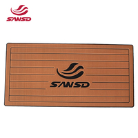 Plancher de bateau en mousse PE/EVA Offre Spéciale Plancher en bois de teck artificiel Plancher de bateau de yacht marin auto-adhésif
