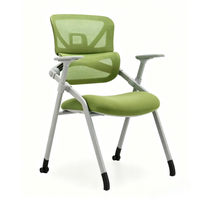 Chaise de réception à dossier en maille, chaise visiteur pour salle de réunion, chaise empilable, mobilier de bureau scolaire, chaises pliantes