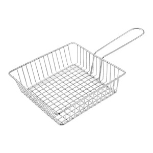 New Stainless Steel <strong>French</strong> <strong>Fries</strong> Basket with Handle Steel <strong>French</strong> <strong>Fry</strong> Chip Basket <strong>French</strong> <strong>Fries</strong> Desk Food Presentation Mesh Basket - Product Image 3