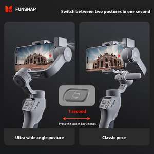 <span class=keywords><strong>FUNSNAP</strong></span> Capture 5, Gimbal para Teléfono con Sensor de Seguimiento IA de Tres Ejes Antivibración, Grabación de Video, Estabilizador de Smartphone - Product Image 4