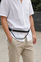 Sac banane en PVC personnalisé avec logo pour cadeaux d'entreprise, sacoche promotionnelle écologique, sac de ceinture pour festival, vente en gros pour salons professionnels, OEM