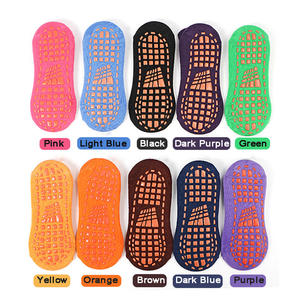 Tùy chỉnh chống trượt không trượt không trượt Trampoline Grip trẻ em mắt cá chân thể thao Yoga Vớ thể thao vớ Trampoline vớ - Product Image 2
