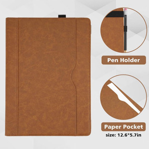 <span class=keywords><strong>เคส</strong></span>แล็ปท็อปหนัง PU สำหรับ <span class=keywords><strong>MacBook</strong></span> <span class=keywords><strong>Pro</strong></span> ขนาด 13 นิ้ว ป้อง<span class=keywords><strong>กัน</strong></span>การกระแทก พร้อมช่องใส่กระดาษและที่ใส่ปากกา - Product Image 5