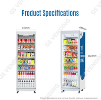 Distributore Automatico GS Vending per Africa e Sud-Est Asiatico con Armadio a Apertura Intelligente, Codice QR, Carta di Credito, SDK e Touchscreen