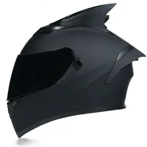 맞춤형 로고 헬멧 공장 제조업체 풀 페이스 오토바이 헬멧