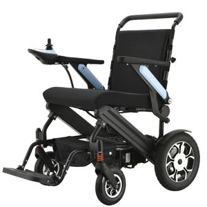 2025 Precio de fábrica Silla de ruedas eléctrica ligera con batería para adultos Estilo deportivo plegable portátil y manual - Product Image 6