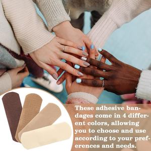 100 STUKS Ademende, waterdichte pleisters Flexibele stoffen verbanden met 24-uurs comfortabele bescherming voor dagelijkse kleine snijwonden - Product Image 6