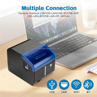 Impresora Térmica de Recibos para Restaurantes, 80mm, USB+BT+LAN+WIFI, Impresora de Punto de Venta ESC/POS, Compatible con Windows/Linux/MAC OS