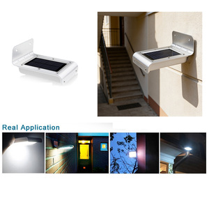 Lampe murale solaire LED extérieure avec capteur de mouvement 1W, étanche, pour couloir et cour - Product Image 2