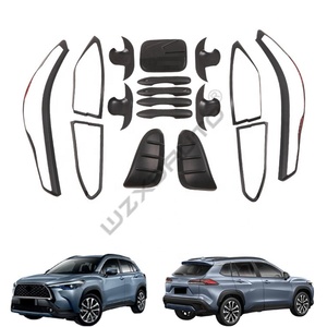 Autocollants WZXD ABS noir mat, garniture de moulure pour couvercle de lampe de rétroviseur pour Cross 2020 2022 - Product Image 1