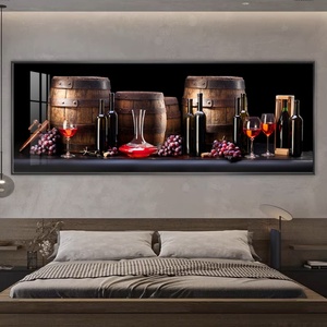 Decoración de Hogar de Lujo con Cuadros de Vino Tinto Impresos en Alta Definición, Murales LED de Porcelana de Cristal para Comedor - Product Image 5