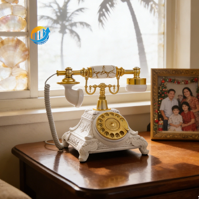 Old Style Antique Landline Telephone Antique Phone for Home Office Study Hotel Factory Direct Vintage Landline Phone