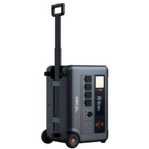 สถานีไฟฟ้าพกพา Oscal Powermax 3600 กำลังไฟ 3600 วัตต์ ความจุแบตเตอรี่ 57600 วัตต์-ชั่วโมง LiFePO4 คลื่นไซน์บริสุทธิ์ พร้อมแผงโซลาร์เซลล์ อะแดปเตอร์ AC ชาร์จไฟแบบ Type C Blackview UPS - Product Image 2