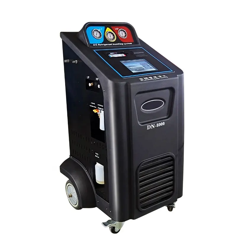 HW-8000 R134a 및 R1234yf 자동차 에어컨 냉매 회수 기계/AC 서비스 스테이션