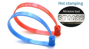 Sceau en plastique pour vêtements, bande de scellement en plastique avec logo et numéro de série, scellés de sécurité jetables en plastique - Product Image 5