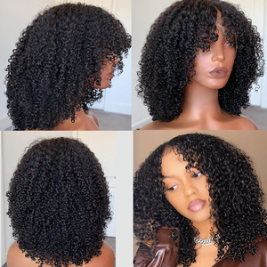 Afro Jerry xoăn kinky coily Tóc Giả glueless đầy đủ ren phía trước tóc giả tóc con người với những tiếng nổ mật độ sâ<span class=keywords><strong>u</strong></span> xoăn HD ren phía trước tóc giả - Product Image 4
