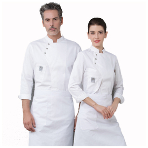 Bán Buôn 65% Polyester 35% Bông Đầu Bếp Áo Khoác Đầu Bếp Quần Áo Nấu Ăn Đồng Phục Khách Sạn Nhà Hàng Làm Việc Mặc - Product Image 3