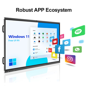 لوحة تفاعلية ذكية للمدارس مقاس 85 بوصة بدقة 4K، شاشة LCD تفاعلية قابلة للتثبيت على الحائط تعمل بنظام أندرويد - Product Image 6
