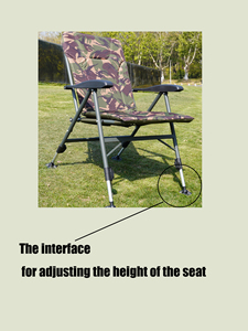Sedia da Pesca Pieghevole in Stile Europeo, Resistente, con Struttura in Ferro, Regolabile, Portatile e Reclinabile - Product Image 5