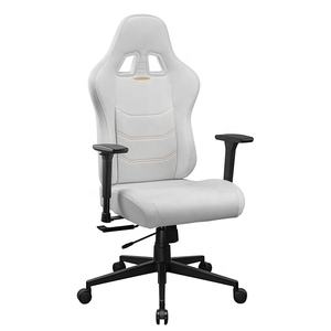 Chaises de jeu vidéo de style course inclinables populaires 2026, logo personnalisé, réglage de la hauteur <span class=keywords><strong>gratuit</strong></span>, pivotant, bascule, appui-tête blanc - Product Image 6