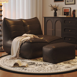 โซฟา Bean Bag สไตล์เรโทร สำหรับนั่งพักผ่อน ปรับเอนนอนได้ ใช้ได้ทั้งในห้องนอน ระเบียง ห้องนั่งเล่น เก้าอี้นั่งเล่นแบบญี่ปุ่น - Product Image 3