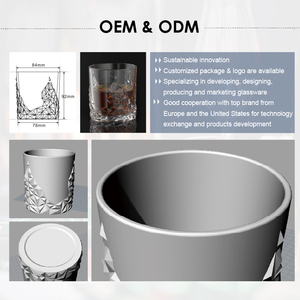 Gobelet à eau en <span class=keywords><strong>verre</strong></span> de Highball gaufré d'usine personnalisé de couleur grise unie avec la nouvelle ligne Design mariage verres à pied <span class=keywords><strong>verre</strong></span> à <span class=keywords><strong>vin</strong></span> tasse cadeau - Product Image 6