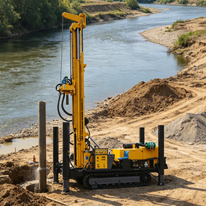 Equipo <span class=keywords><strong>de</strong></span> perforación sobre orugas para pozos <span class=keywords><strong>de</strong></span> agua y gas, <span class=keywords><strong>de</strong></span> perforación rápida, para socorro postdesastre - Product Image 1