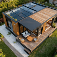 Maison Préfabriquée de Luxe Élégante pour Projets de Mini-Maisons, Bureaux et Écoles avec Installation Rapide
