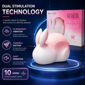 Vibrador de Succión de Conejo, Succionador de Clítoris, Juguete Sexual para Mujeres, Juguetes para Adultos, Vibrador de Succión Clitoral de Silicona para Mujeres - Product Image 1