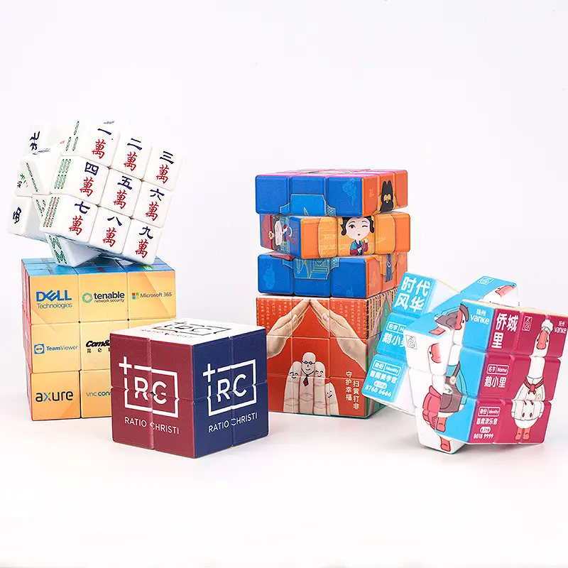 Оптовая продажа, кубик-головоломка с УФ-принтом, удивительный магический декомпрессионный квадрат, 5,7 см, волшебные кубики, обучающие игрушки