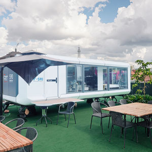 2025年新デザイン モバイルプレハブ 高級ヴィラ 防水屋外スペース グリーンハウス カプセル ホテル客室またはアパート用 - Product Image 1