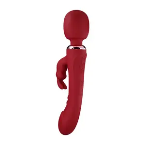 Nuovi vibratori di coniglio di vendita caldi caricatore USB G-spot Dildo vibratore di coniglio giocattolo del sesso bacchetta magica vibratore AV - Product Image 1