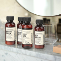 Soins Personnels – Lot de 5 Mini Articles de Toilette Géranium pour Hôtels : Lait Corporel, Shampoing, Après-Shampoing, Gel Douche – Format Voyage