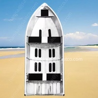 Perahu Paduan Aluminium Perahu Kecepatan Tinggi Perahu Nelayan Aluminium Perahu Nelayan Kecil Perahu Umpan Sistem Propulsi Motor Tempel