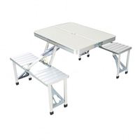 Ensemble de table de camping 80*70*60cm, chaise pliante en métal, table haute en plastique pour mariage et fête, table pliante, mobilier d'extérieur