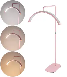 Lámpara de luna de arco Fosoto para extensión de pestañas, lámparas de pie Led, lámparas de pestañas, luz de relleno, luz de fotografía de media luna para tatuaje de belleza