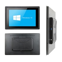 Nouvel écran industriel Bestview de 21,5 pouces FHD 1920*1080 en aluminium noir avec USB DVI intégré, tactile capacitif IP65