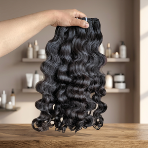 Extensiones de Cabello 100% Virgen para Cabello Indio, Color Castaño Claro, 50g, para Exportación - Product Image 3